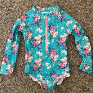 NWOT Ruffle Butts Floral Printed Swimsuit Size 5